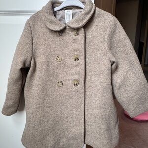 H&M Tan Kids Pea Coat